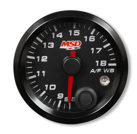 MSD 2-1/16 Standalone Wideband Air/Fuel Gauge. Black Face