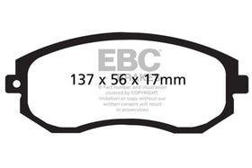 EBC 12+ Scion FR-S 2 Redstuff Front Brake Pads - 0