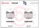Brembo 2004 Infiniti G35/17-20 Subaru BRZ Premium NAO Ceramic OE Equivalent Pad - Rear 4605A050-2
