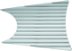 Kuryakyn Finned Mid Primary Accent Cover Chrome