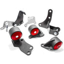 Innovative 88-91 Civic D-Series Black Steel Mounts 75A Bushings (Pre 92 Engine Hydro)-1