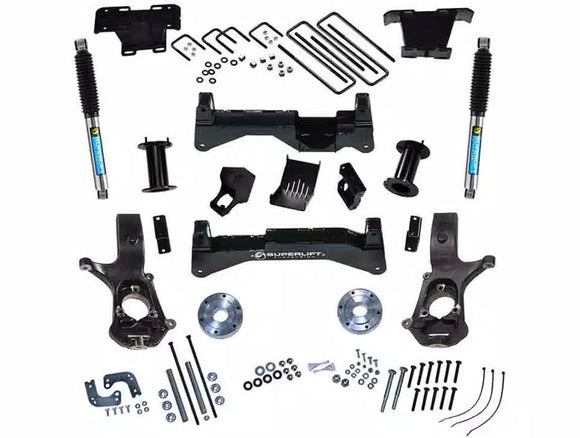 Superlift 07-16 Chevy Silv/GMC Sierra 4WD w/ Cast Steel Control Arms 8in Lift Kit w/ BIL Rear Shocks