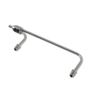 Mr. Gasket Fuel Line - 3/8 Inch Dual Inlet - Chrome