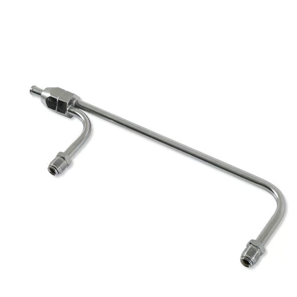 Mr. Gasket Fuel Line - 3/8 Inch Dual Inlet - Chrome