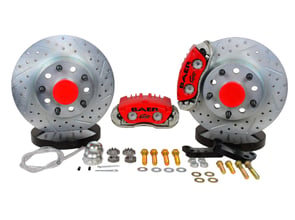 BAER BRAKES 11 Clsc Brake Sys Frt Red Wilwood Fits Applications Using Wilwood Pro MII Spindes, 5x4.5" BC