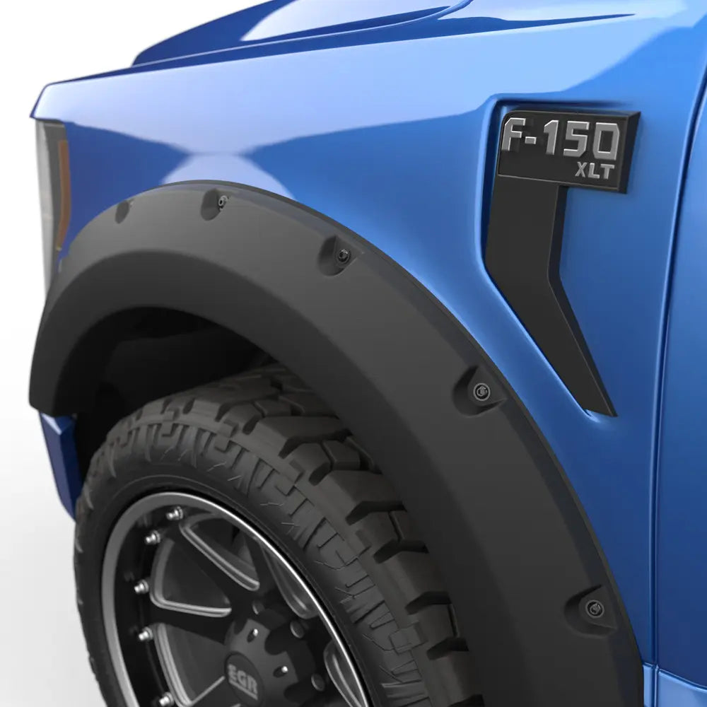 EGR 21-23 Ford F-150 Traditional Bolt-On Look Fender Flares w/ Black-Out Bolt Kit Set Of 4 - 0