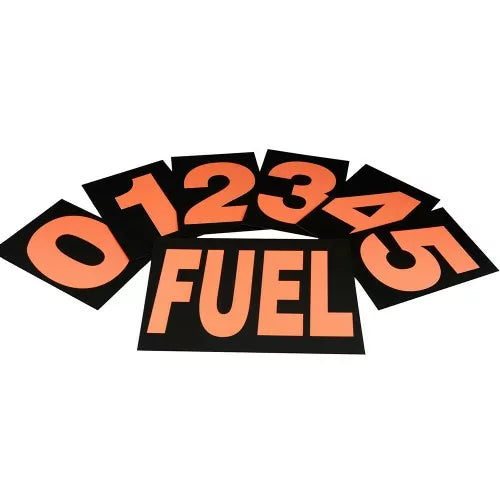 Standard Pit Board Numbers - Orange 36pcs