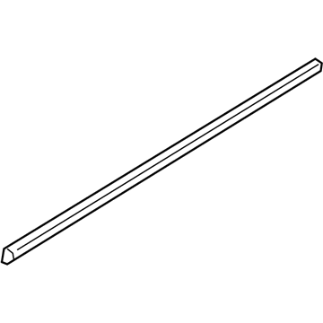 BMW Channel CoverExteriorDoor Front Left (Alu Matt) - Genuine BMW 51337164953