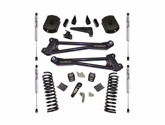 Superlift 14-18 Ram 2500 4WD Diesel 4in Lift Kit Replacement Radius Arms w/ Fox 2.0 Shocks