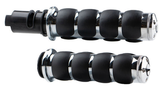 Kuryakyn ISO Grips Throttle-By-Wire Chrome - 10137-1
