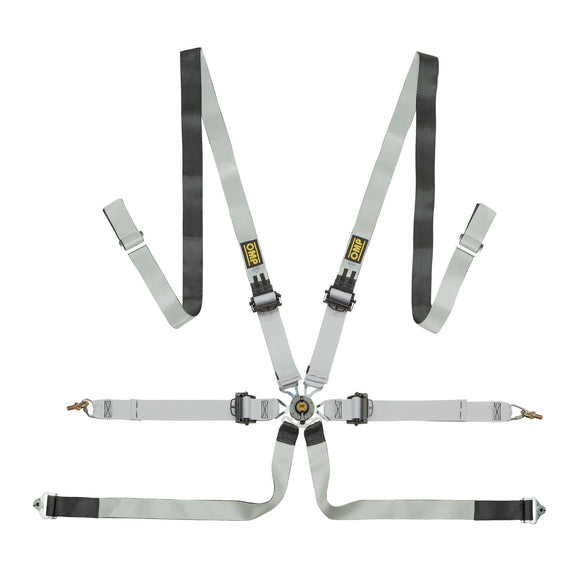 OMP Safety Harness One-D 2In Pull Down - Black/White (Fia 8853-2016)