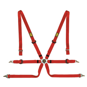 OMP Safety Harness One 2In Pull Down - Red (Fia 8853-2016)