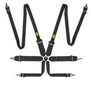 OMP First 3/2 Racing Harness Black Yellow-1