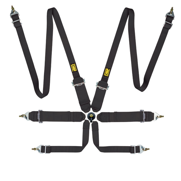 OMP First 3/2 Racing Harness Black