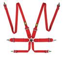 OMP First 3/2 Racing Harness Red-1