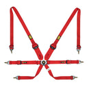 OMP Safety Harness One 2In Convertible Red Pull Up Conv Pull Down - (Fia 8853-2016)-1