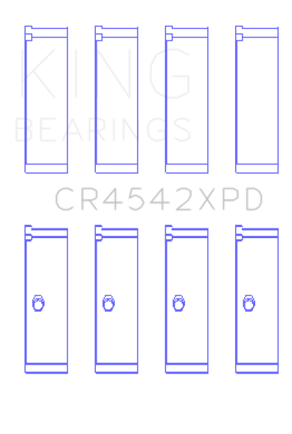 King Honda K-Series 2.0L/2.4 LXP Tri-Metal Performance Connecting Rod Bearing (Set of 4) - Size STDX - 0