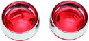 Kuryakyn Deep Dish Bezels With Red Lenses-1