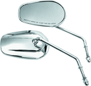 Bikers Choice Chrome Tapered Long Stem Mirrors Pr-1