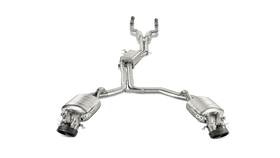 Akrapovic 2020+ Audi RS Q8 (4M) Evolution Line Cat Back (Titanium) w/Carbon Fiber/Titanium Tips