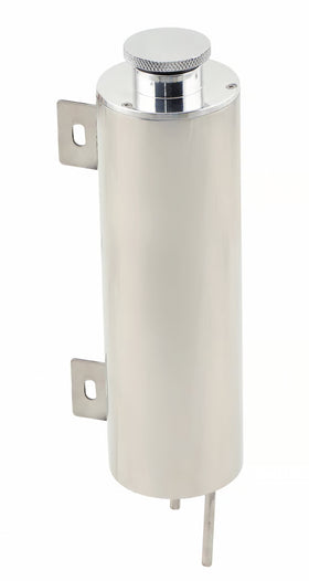 Mr. Gasket Overflow Tank - 3 Inch Diameter 10" Height Polished Stainless Steel