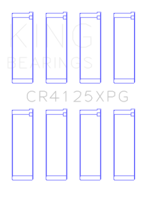 King Subaru EJ20/EJ22/EJ25 (Suites 52mm Journal Size) Tri-Metal Perf Rod Bearing Set - Size +0.5mm