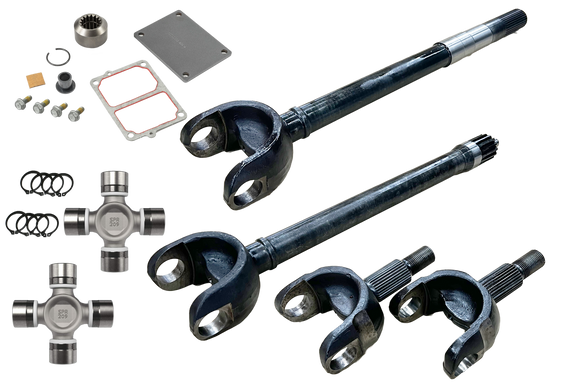 Revolution Gear & Axle 2018+ Jeep Wrangler JL & JT Chromoly Discovery Series Front Axle Kit w/FAD