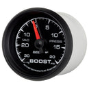 Autometer ES 52.4mm 30 In. HG/20 PSI Vacuum/Boost Gauge-2