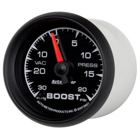 Autometer ES 52.4mm 30 In. HG/20 PSI Vacuum/Boost Gauge - 0