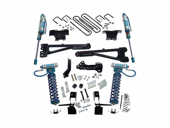 Superlift 17-19 Ford F-250 SD 4WD 4in King Rad. Arm Lift Kit w/King FR Coils & Rear Reservoir Shocks