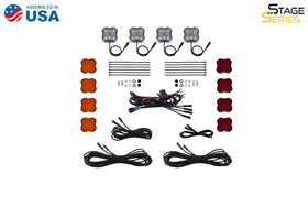 Diode Dynamics Single-Color Rock Light Installer Kit (4-pack) - 0