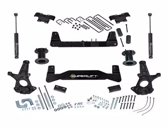 Superlift 07-16 Chevy Silv 1500 2WD 6.5in Lift Kit w/Cast Steel Control Arms & Superlift Rear Shocks