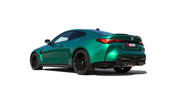 Akrapovic 2021+ BMW M3 (G80)/M4 (G82) Slip-On Line (Titanium) w/Black Carbon Tips