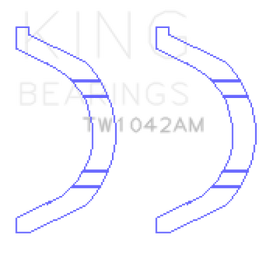 King Nissan VR38DETT/VQ35AHR/VQ37HR Thrust Washer Set - 0