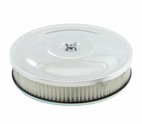 Mr. Gasket Air Cleaner -10 Inch x 2 Inch Chrome