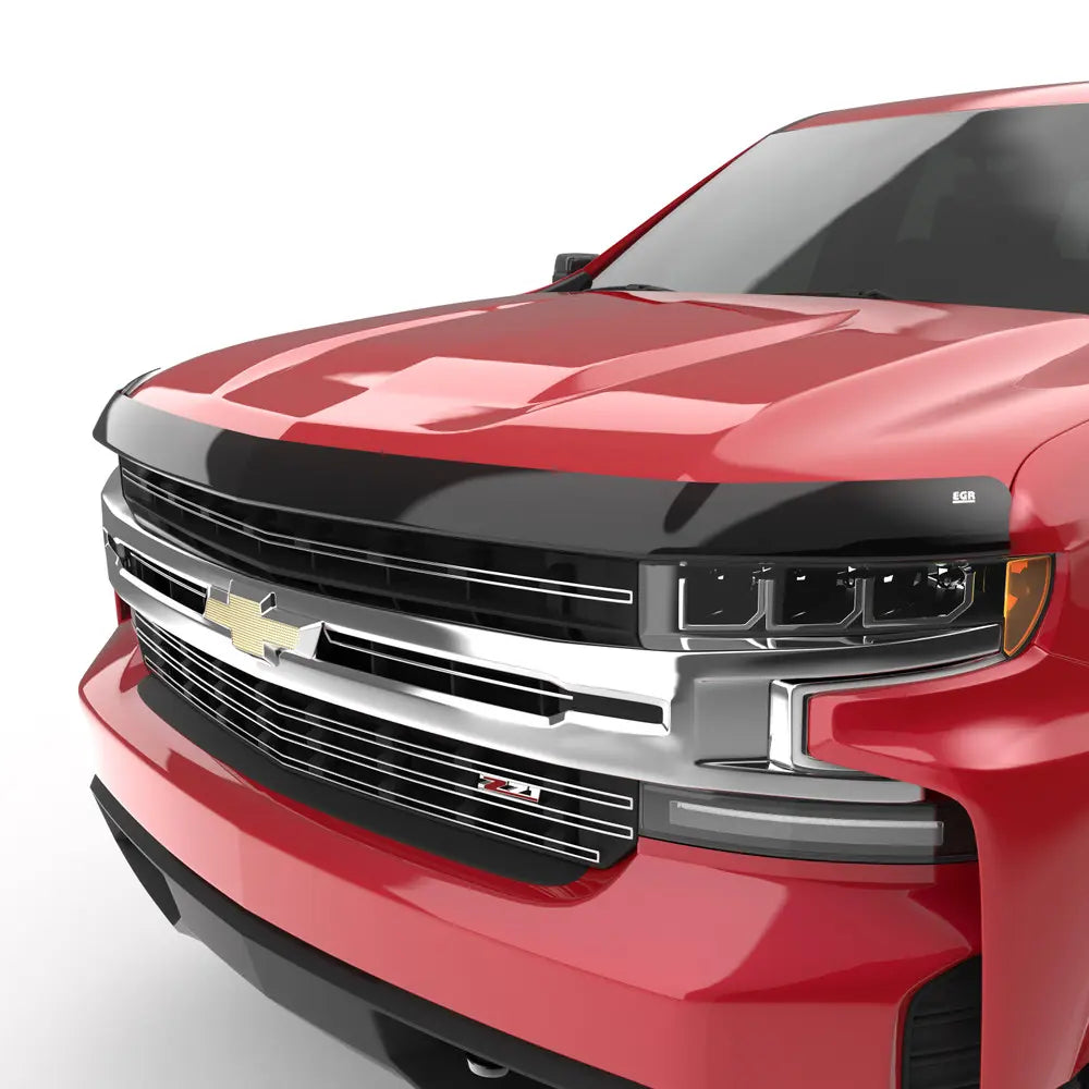 EGR 2019 Chevy 1500 Super Guard Hood Guard - Dark Smoke - 0