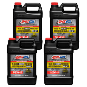 AMSOIL Signature Series 5W-40 100% Synthetic Max-Duty Diesel Oil Case of 4