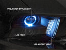Raxiom 05-09 Ford Mustang w/ Halogen LED Halo Prjctr Headlights-Blk Hsng(Smoked Lens Exclude GT500)-8