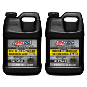 AMSOIL Signature Series 15W-40 100% Synthetic Max-Duty Diesel Oil Case of 2