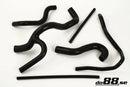 do88 81-90 Audi Quattro/Ur-Quattro 2.2T 10V Radiator Hoses - Black-1