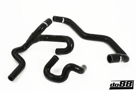 do88 SAAB 9-5 98-10 Heater Hoses for Cars w/Water Valve Black