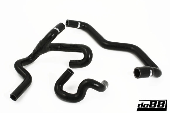 do88 SAAB 9-5 98-10 Heater Hoses for Cars w/Water Valve Black