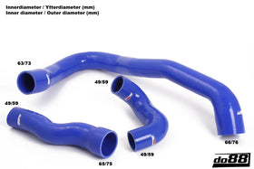 do88 Volvo S60/V60/V70 2.0T/T5 10-13 Pressure Hoses Blue - 0