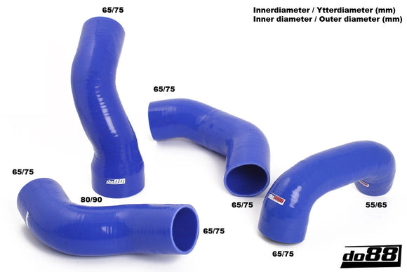 do88 Volvo S60/V60/V70 T6 08-15 Pressure Hoses Blue