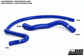 do88 Volvo S70/V70/C70 99-00 Coolant Hoses Complement Black