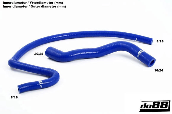 do88 Volvo S70/V70/C70 99-00 Coolant Hoses Complement Black