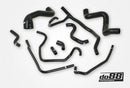do88 Porsche 968 Coolant Hoses Black-1