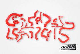 do88 Audi/Seat/Skoda/Volkswagen 1.8T/2.0T (MQB) Coolant Hoses (24 pcs) - Red