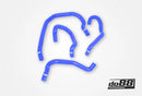 do88 Audi/Seat/Volkswagen 2.0T (MQB) Remote Radiator Coolant Hoses (Left) - Blue-1