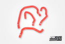 do88 Audi/Seat/Volkswagen 2.0T (MQB) Remote Radiator Coolant Hoses (Left) - Red-1